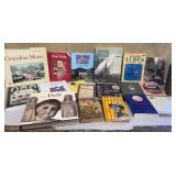 Box of mixed genre books - ghost towns, lures,