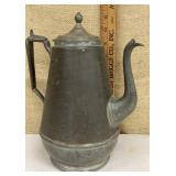 M. Simmons pewter coffee urn circa 1880