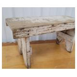 Small white bench 19"8"10"