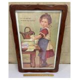 Framed Sunlight Soap advertising print approx