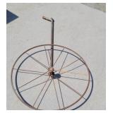 Iron wheel with spindle 25"