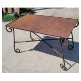 Wrought iron table 30"18"18"