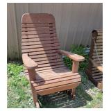 Adirondack porch rocker