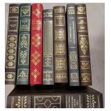 8 leather bound books - Alice in wonderland, the