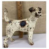 Cast iron dog doorstop