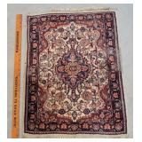 Small Persian Oriental throw rug - made in India