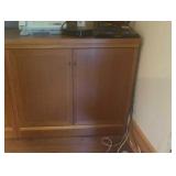 2 door cabinet with marquetry inlay