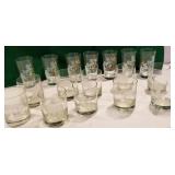 Drinking glasses with animals, glasses with