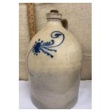 2 gallon jug w/ blue flower