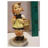 Hummel - girl flower picking with basket