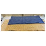 2 nice clean tablecloths (Gold approx 55"x76/