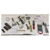 Box of mostly retro kitchen utensils