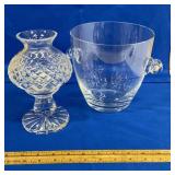 2 piece Waterford crystal - candle lantern & ice