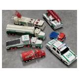 Hess trucks, Coca-Cola truck, fire truck, gas