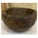 Early primitive burl bowl