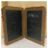 Antique folding slate chalkboard