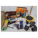 Drills, sander, jig saw, etc