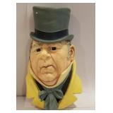 Bossons chalkware head from England