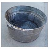 Galvanized wash tub