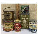 Fantastic collection of advertising tins -
