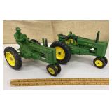 2 Ertl John Deere diecast tractors