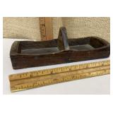 Miniature early wooden tote