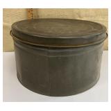 Primitive tin cracker box