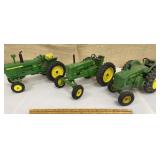 3 Ertl John Deere tractors - need cleaning