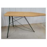 Wood and metal ironing board