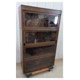 4 section Hale bookcase no base needs work