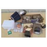 Auto parts, horns, lights, etc