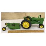 Ertl John Deere tractor w/ rotary mower