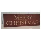 Primitive wooden Merry Christmas sign