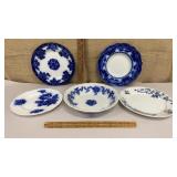 Pretty blue & white plates & bowls - some are
