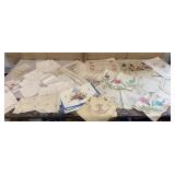 Very pretty collection of vintage table linens