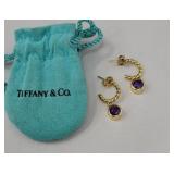 Tiffany 18k gold earrings