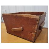 Red wooden bin 21"13"11"