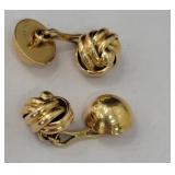 Signed 18k cuff links