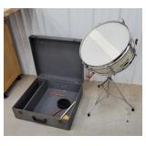 Snare drum with stand and case