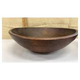 17" early bowl w/ great patina