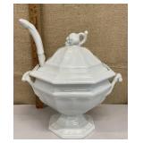 Ironstone tureen w/ spoon