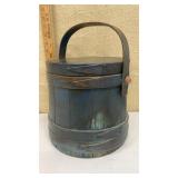 Sugar bucket w/ nice blue paint