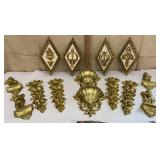 Gilded molding/wall pockets - Syroco, Homco &