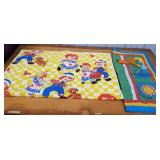 Raggedy Ann & Andy quilt 38x50, playskool blanket