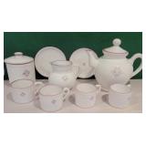 France coffee set - purpley/pink pattern