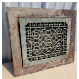 Cast iron floor grate with surround 18"16"