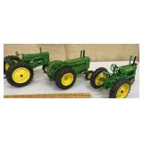 3 Ertl John Deere tractors