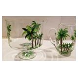 Royal Dalton pitcher and a trifle bowl