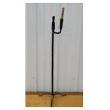 Wrought iron candle stick stand 31"t
