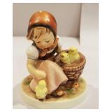 Hummel, girl with baby chicks,
